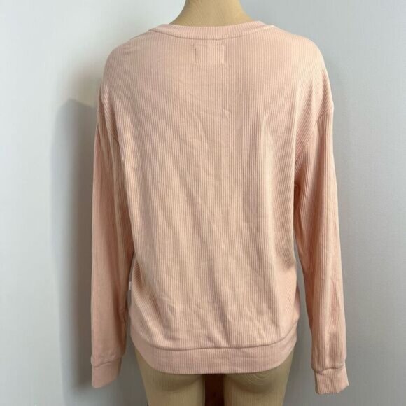 Petit Lem Women’s Blush Pink Organic Cotton Long Sleeve Top Shirt Stretch Large - Picture 2 of 13